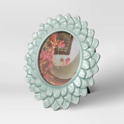 4" X 4" Stoneware Frame With Transparent Crackle Glaze Green - Opalhouse™ 4 4" X 4" Stoneware Frame With Transparent Crackle Glaze Green - Opalhouse™ - Image 2