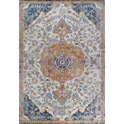 Lorena Ornate Boho Medallion Area Rug - JONATHAN Y