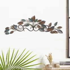 10" X 35" Metal Leaf Wall Decor Blue - Olivia & May 10 10" X 35" Metal Leaf Wall Decor Blue - Olivia & May -Household Improvement Store GUEST fcda893c e84e 455b bdfe f8780e75e8f8