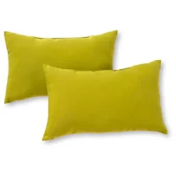 Set Of 2 Solid Outdoor Rectangle Throw Pillows - Kensington Garden -Household Improvement Store GUEST fe0cec19 2d32 4188 ba2f 243d8d083688